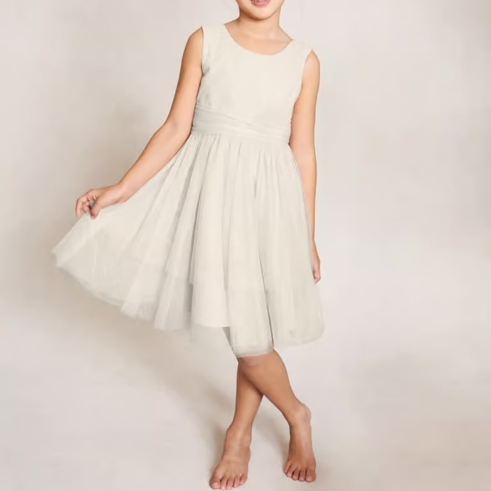 Jenny Yoo Etsy Flower Girl Dress Size 6 Ivory